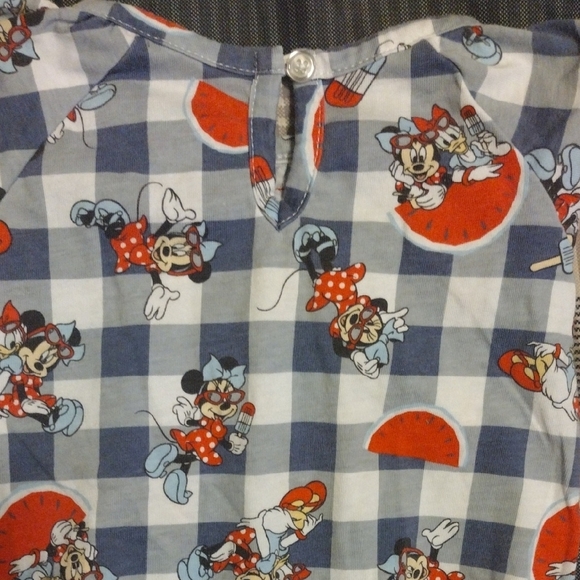 Minnie Mouse And Daffy Duck Checkered Baby Romper​ - Picture 6 of 8